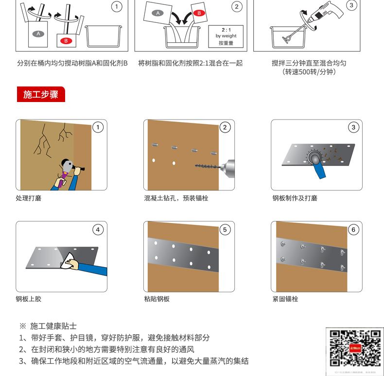 包钢长城区粘钢加固施工过程